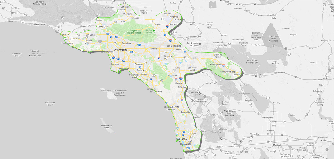 Trans-Cal Service Area